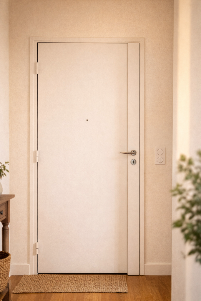 Porte d'entrée sécurisée avec serrure 3 points – serrurier Villeneuve-lès-Avignon